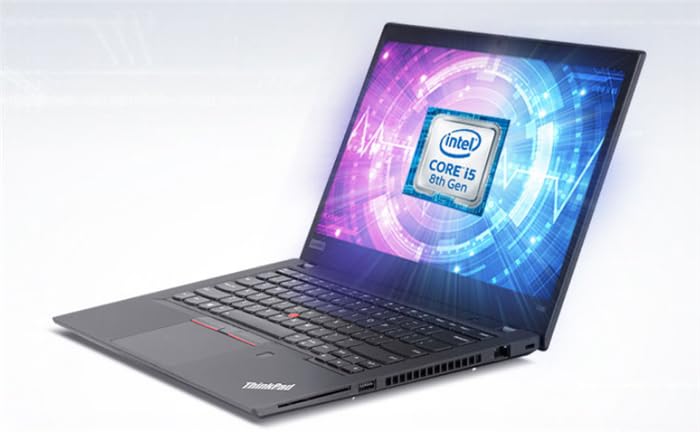 Lenovo ThinkPad T490 Laptop 14" FHD (1920x1080) Notebook PC - Intel Core i7-8565, 16GB RAM, 512GB SSD, WiFi, Bluetooth, HDMI, Webcam Windows 10 Pro 64-bit (Renewed)