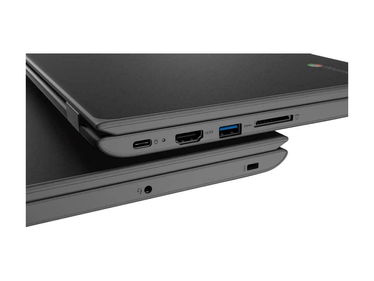 Lenovo 100E Chromebook 2ND Gen Laptop Computer, 4GB RAM, 16GB eMMC TLC SSD 11.6" HD (1366 X 768) Display, MediaTek MT8173C Processor Windows 10, GX6250, Chrome OS, Black (Renewed)