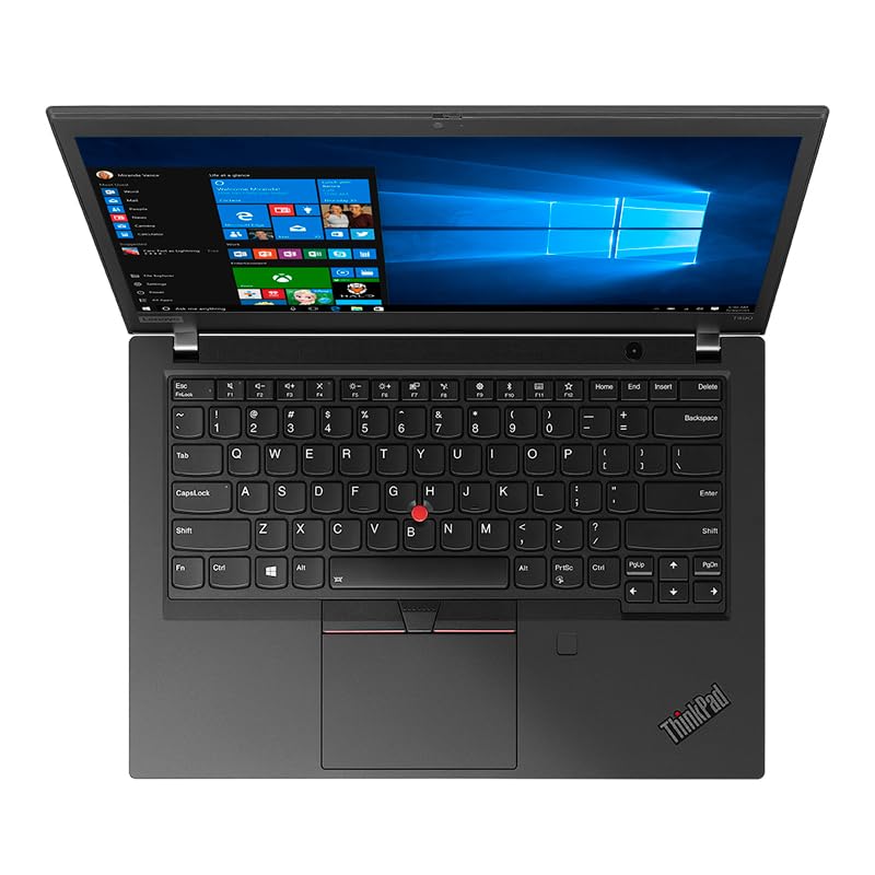 Lenovo ThinkPad T490 Laptop 14" FHD (1920x1080) Notebook PC - Intel Core i7-8565, 16GB RAM, 512GB SSD, WiFi, Bluetooth, HDMI, Webcam Windows 10 Pro 64-bit (Renewed)