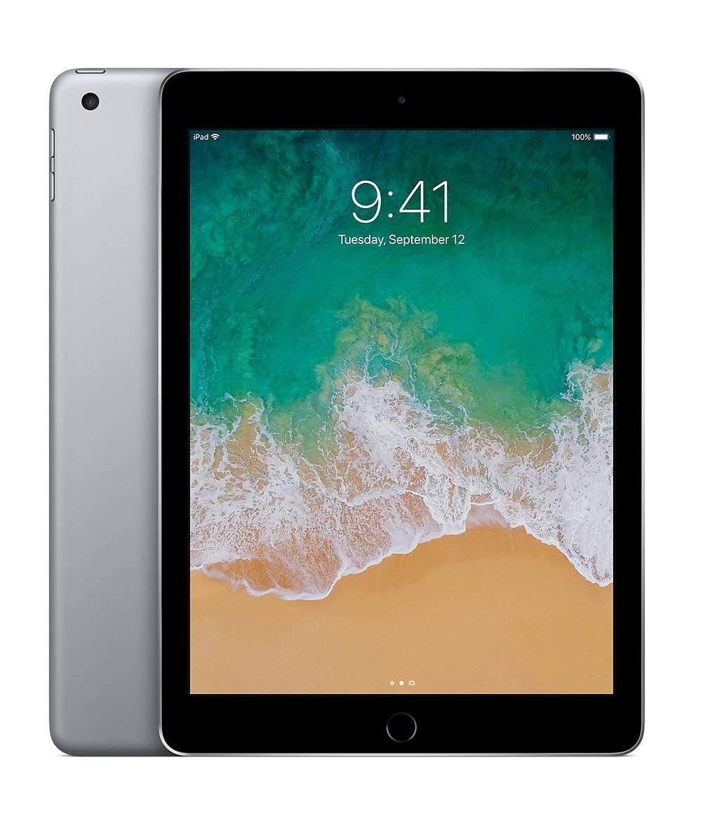 Apple iPad 9.7" with WiFi 32GB- Space Gray (2017 Model) (Renewed)