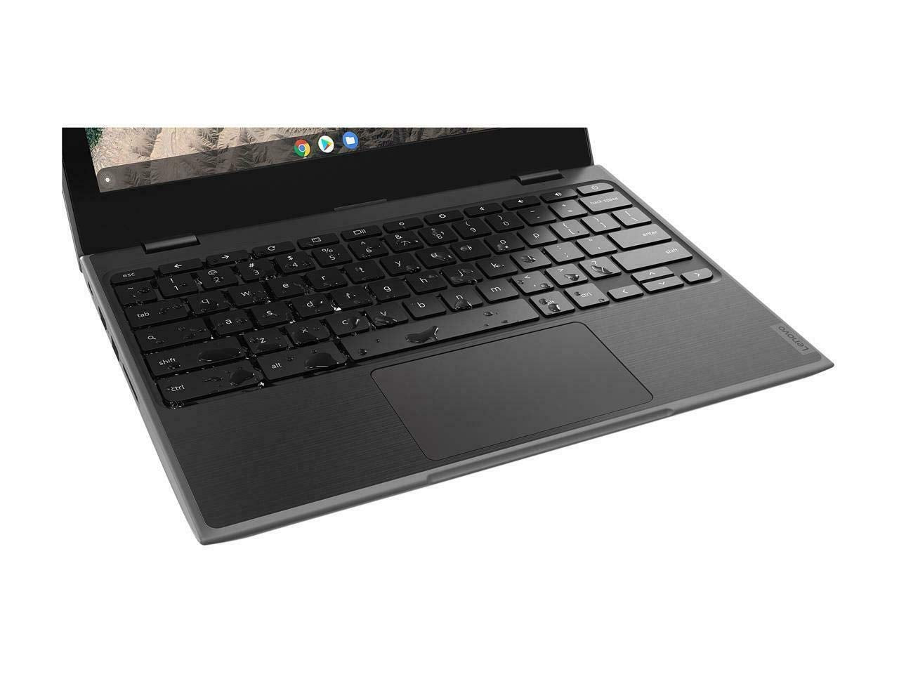 Lenovo 100E Chromebook 2ND Gen Laptop Computer, 4GB RAM, 16GB eMMC TLC SSD 11.6" HD (1366 X 768) Display, MediaTek MT8173C Processor Windows 10, GX6250, Chrome OS, Black (Renewed)