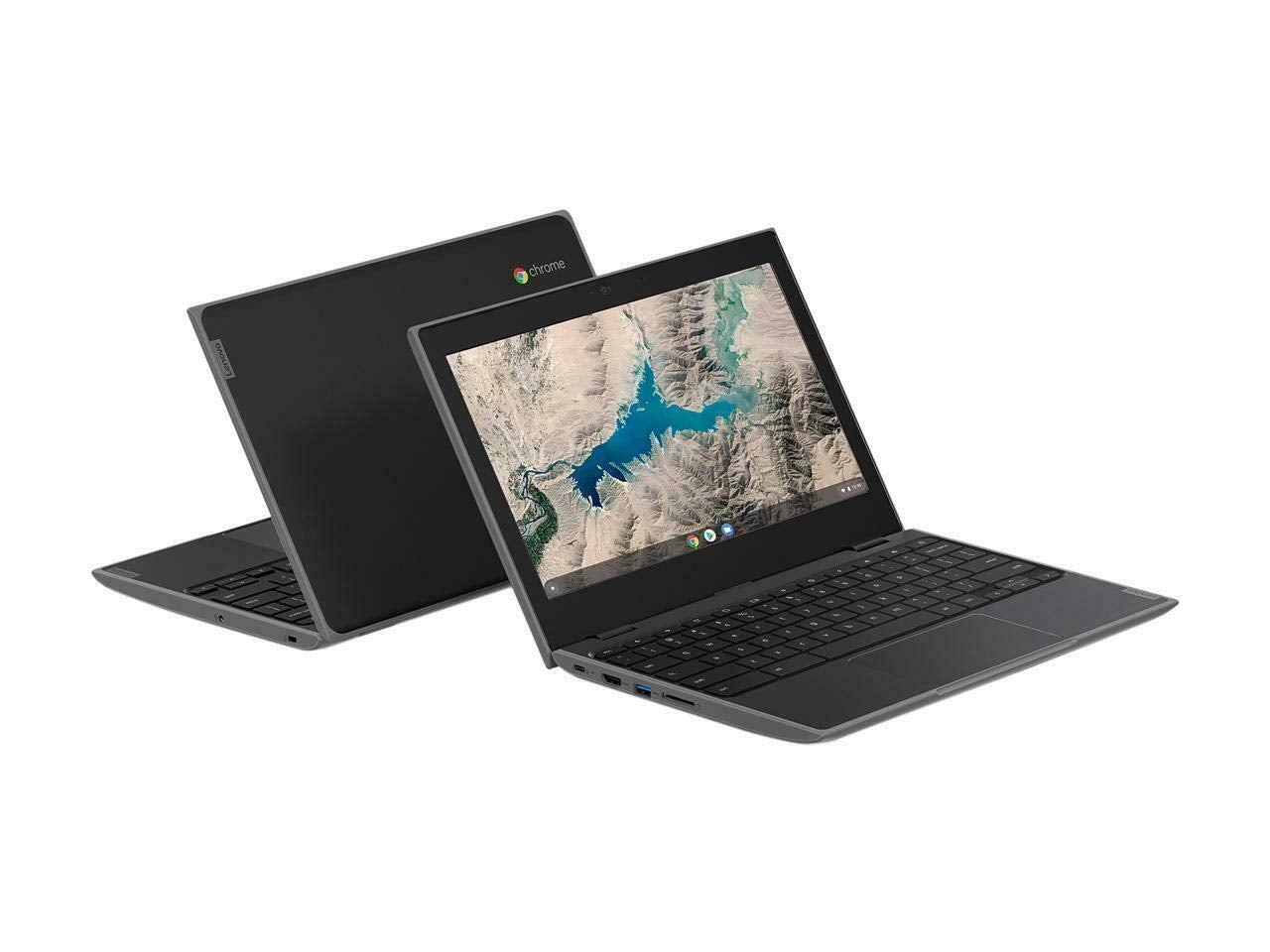 Lenovo 100E Chromebook 2ND Gen Laptop Computer, 4GB RAM, 16GB eMMC TLC SSD 11.6" HD (1366 X 768) Display, MediaTek MT8173C Processor Windows 10, GX6250, Chrome OS, Black (Renewed)