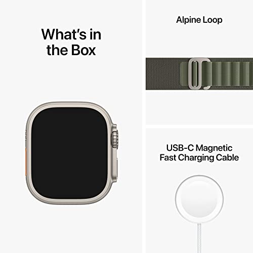 Apple Watch Ultra [GPS + Cellular 49mm] Titanium Case - Parent (Renewed)