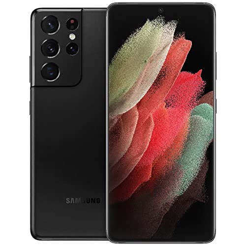 Samsung Galaxy S21 Ultra (5G) 128GB RAM Snapdragon 888, Pro-Grade Camera, 8K Video, 108MP High Resolution Unlocked - Phantom Black (Renewed)