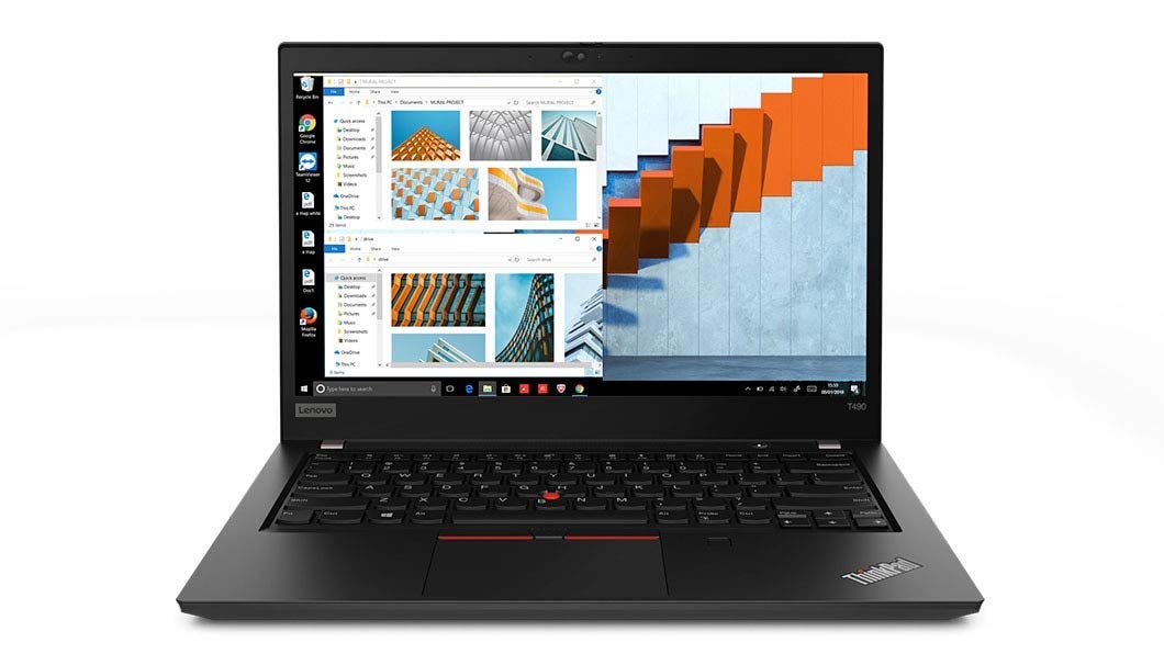 Lenovo Thinkpad T490 Touchscreen Laptop 14" FHD (1920x1080) Notebook, Core i5-8365U, 16GB DDR4 RAM, 512GB SSD, HDMI, Thunderbolt, WiFi, Bluetooth Windows 10 Pro (Renewed)