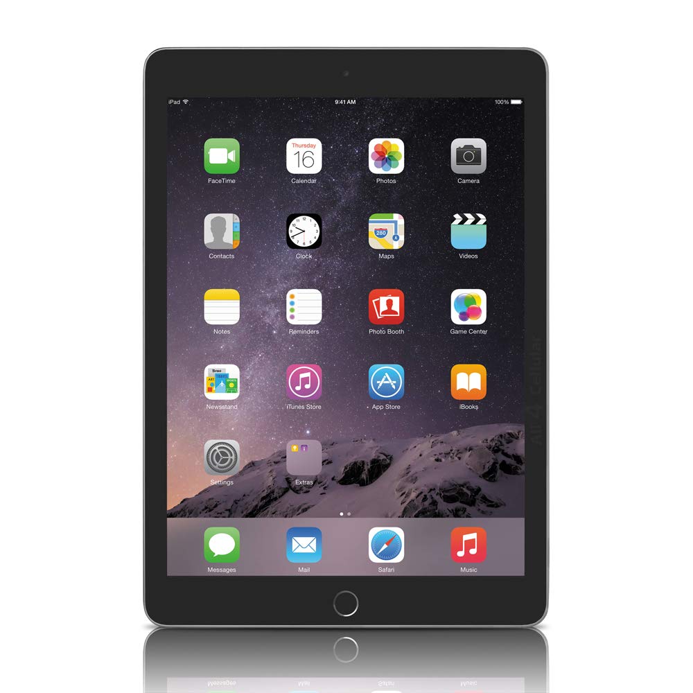 Apple Renewed iPad Air 2-128GB - Space Grey (Renewed)