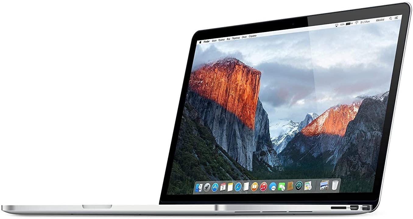Apple MacBook Pro 15 inch Retina Display i7 2.2 (2015) - Silver - MJLQ2LL/A (Renewed)