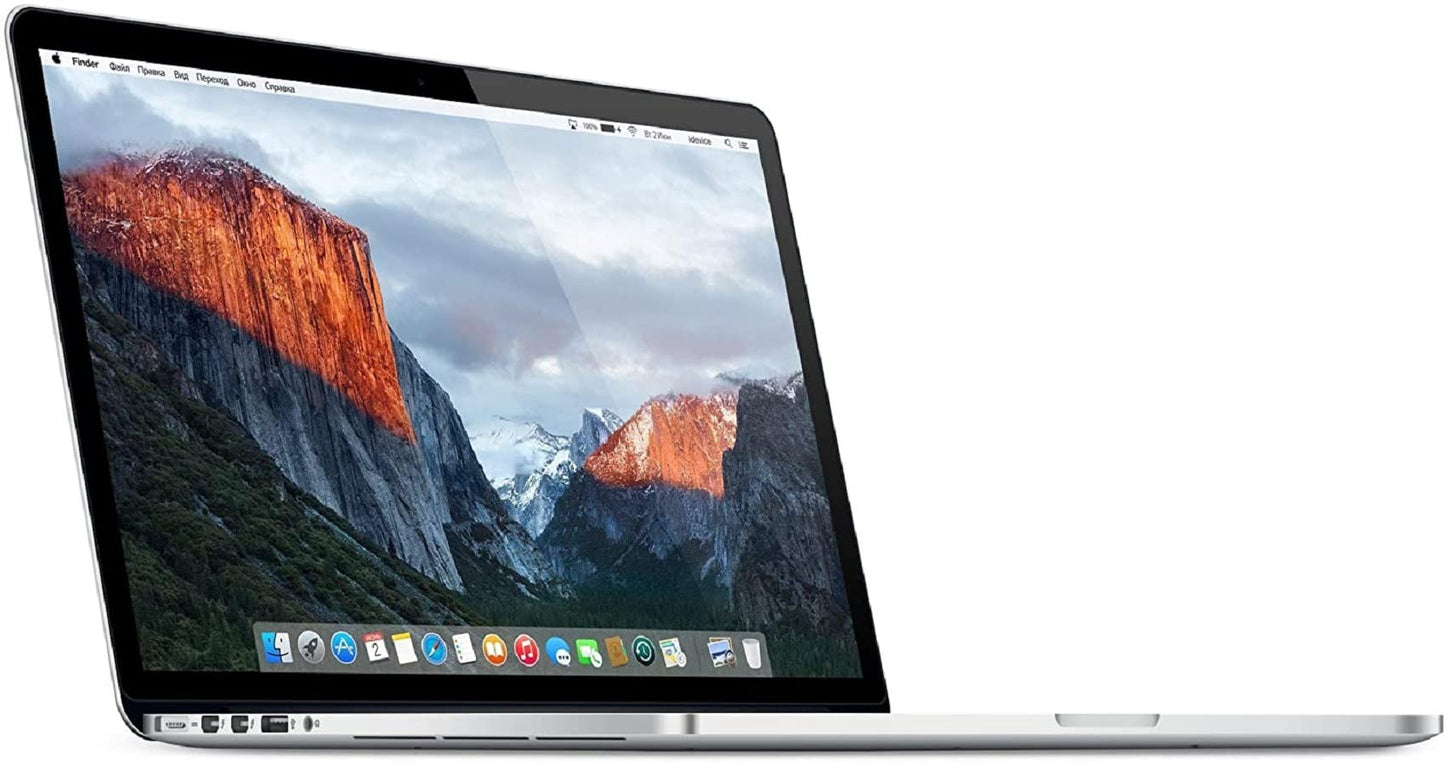 Apple MacBook Pro 15 inch Retina Display i7 2.2 (2015) - Silver - MJLQ2LL/A (Renewed)