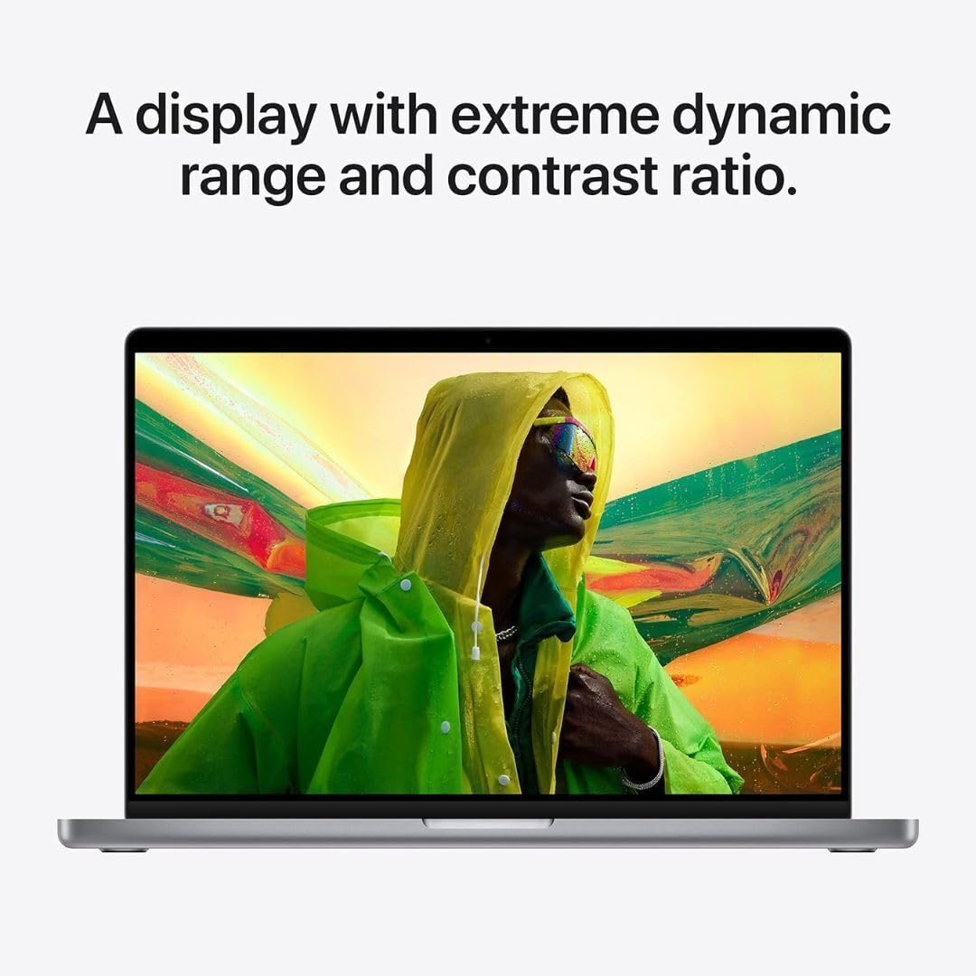 2021 Apple MacBook Pro with Apple M1 Chip (14-inch, 16GB RAM, 512GB SSD Storage) (QWERTY English) Silver (Renewed)