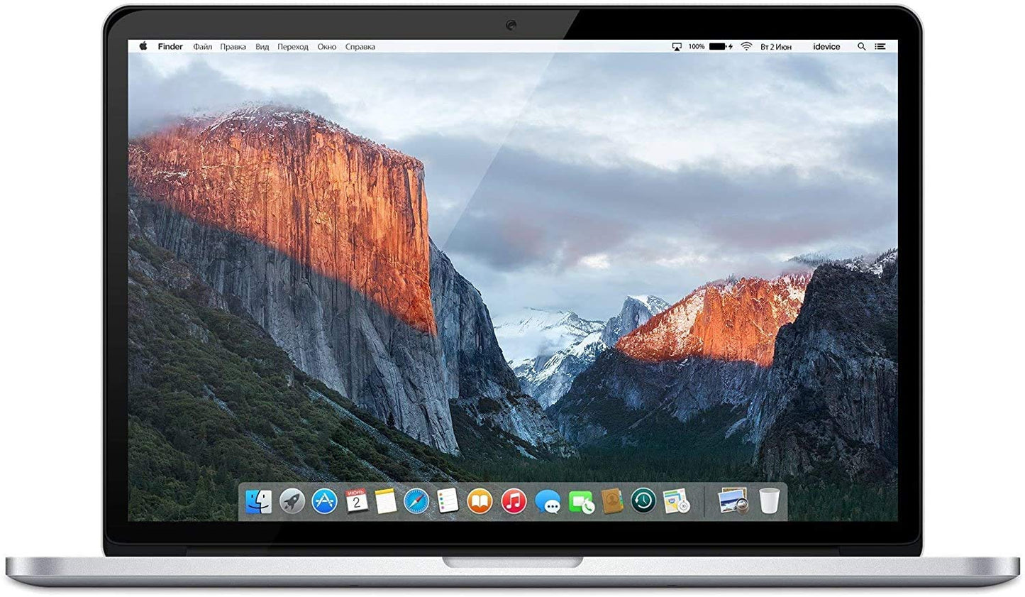 Apple MacBook Pro 15 inch Retina Display i7 2.2 (2015) - Silver - MJLQ2LL/A (Renewed)